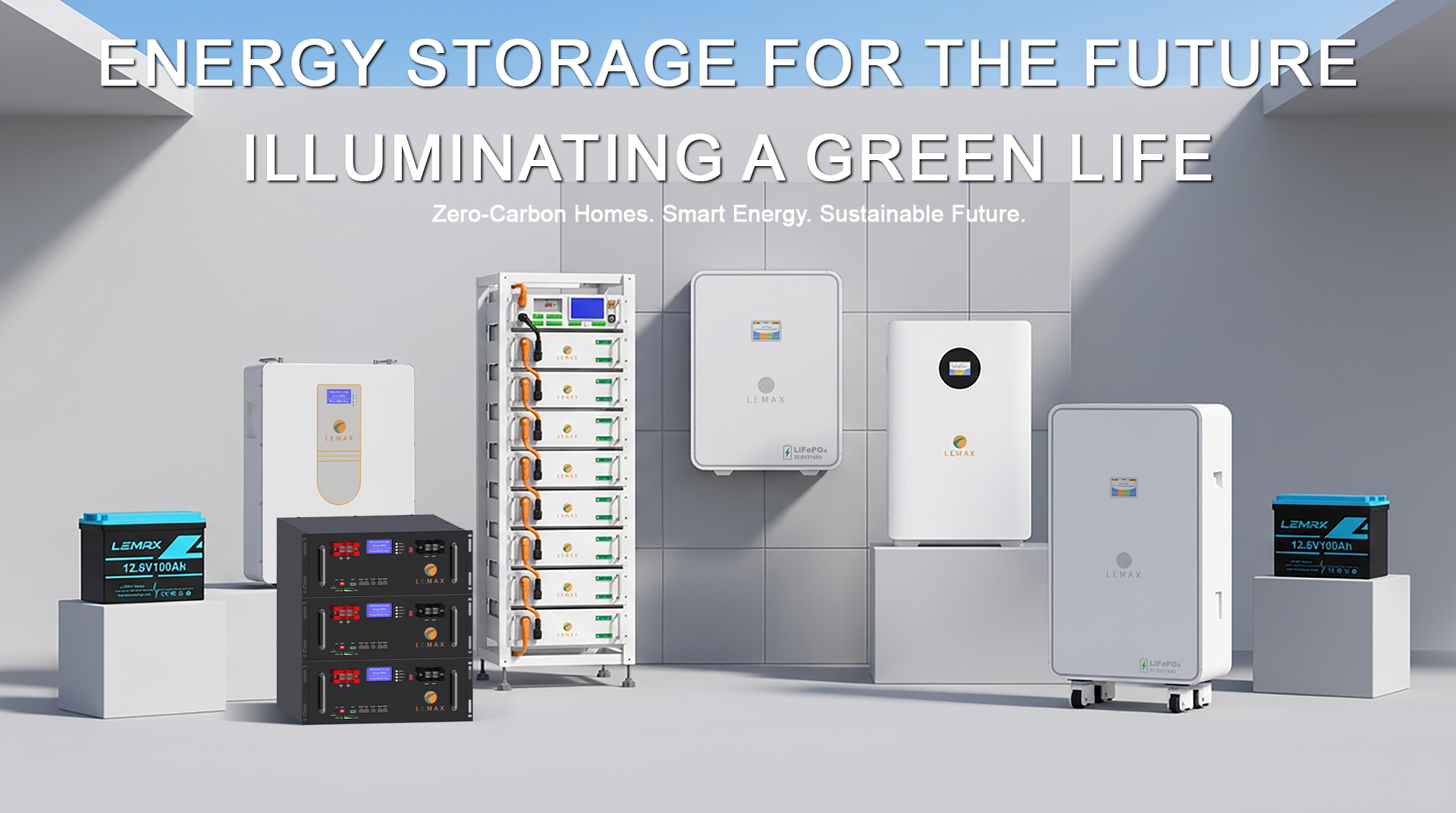 Bateria de lítio montada na parede