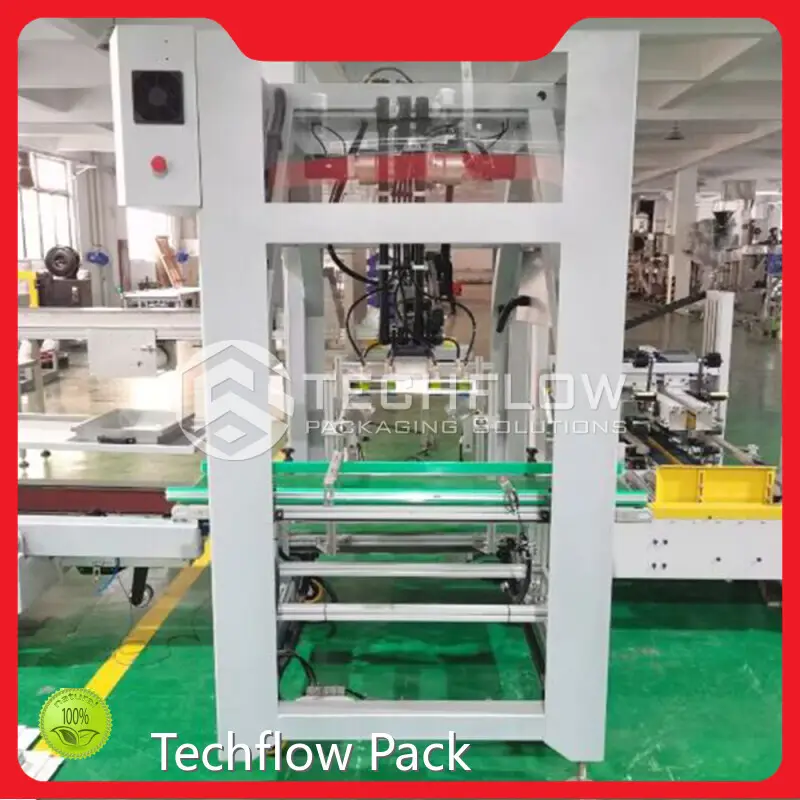 Custom Pick and Place Case Packer Factory Price Manufacturer | Techflow Pack 1