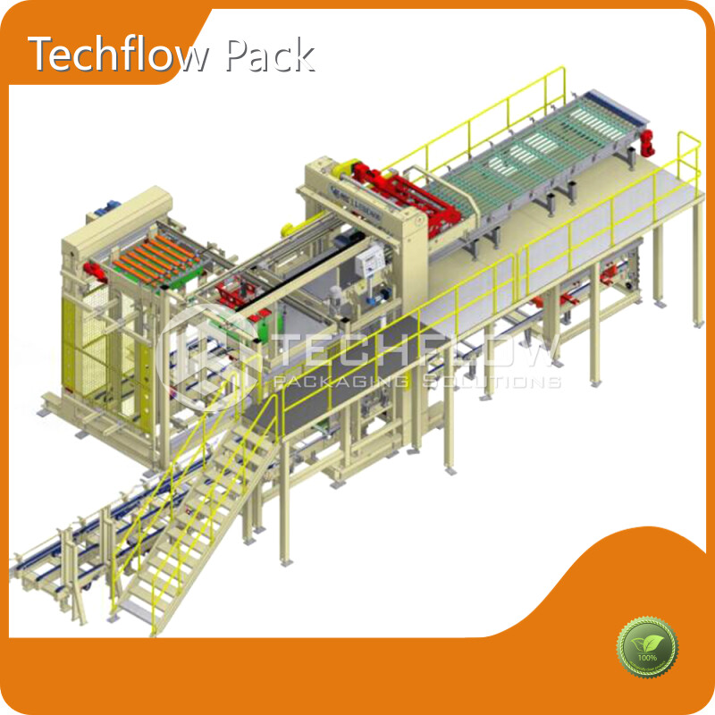 العلامة التجارية Hotbottle Depalletizer Machine Techflow Pack 1
