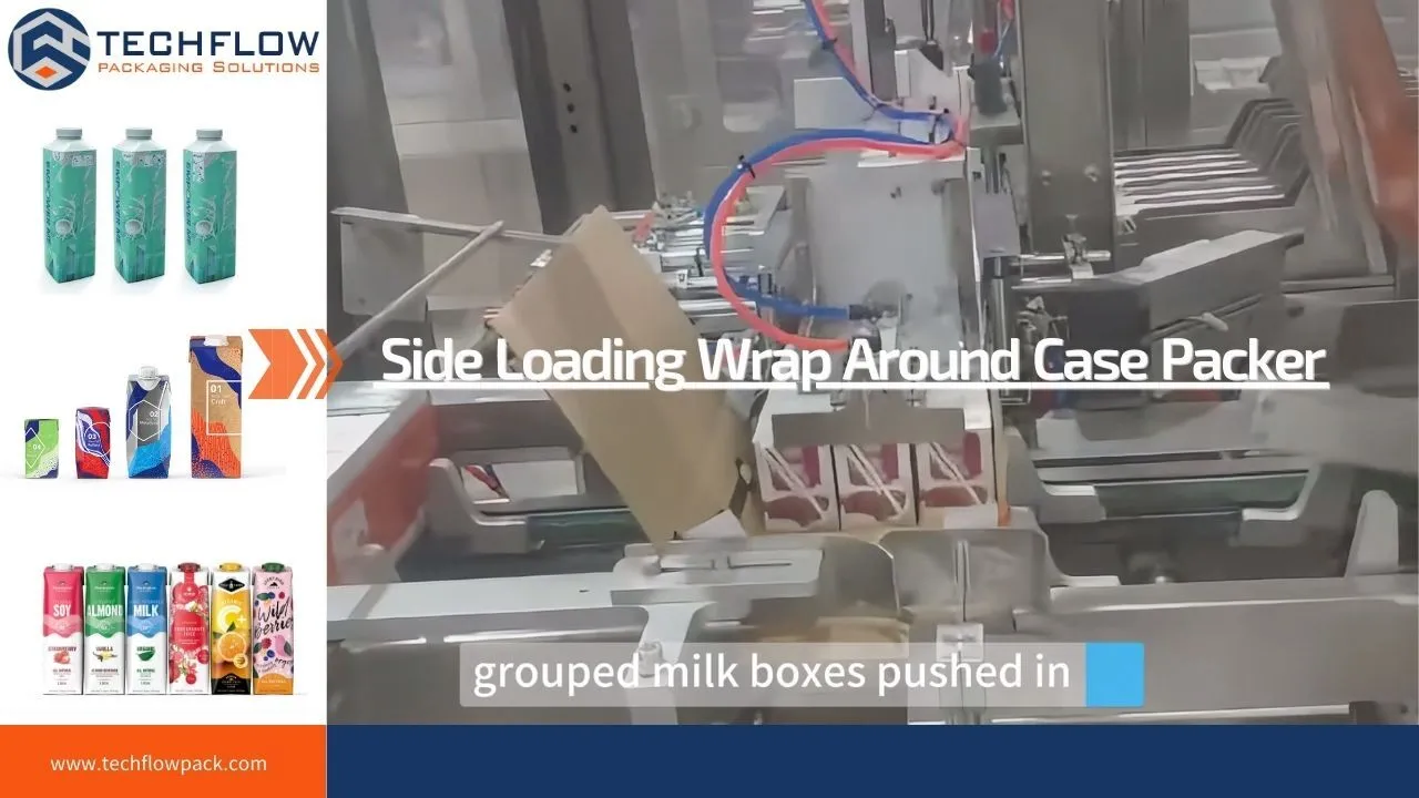 Encartonneuse automatique à chargement latéral pour boîtes Tetrapack et boîtes Gaptop 1