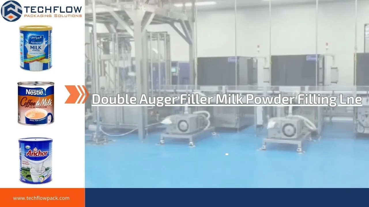 Ligne de remplissage automatique de lait en poudre de remplissage à double vis sans fin 1