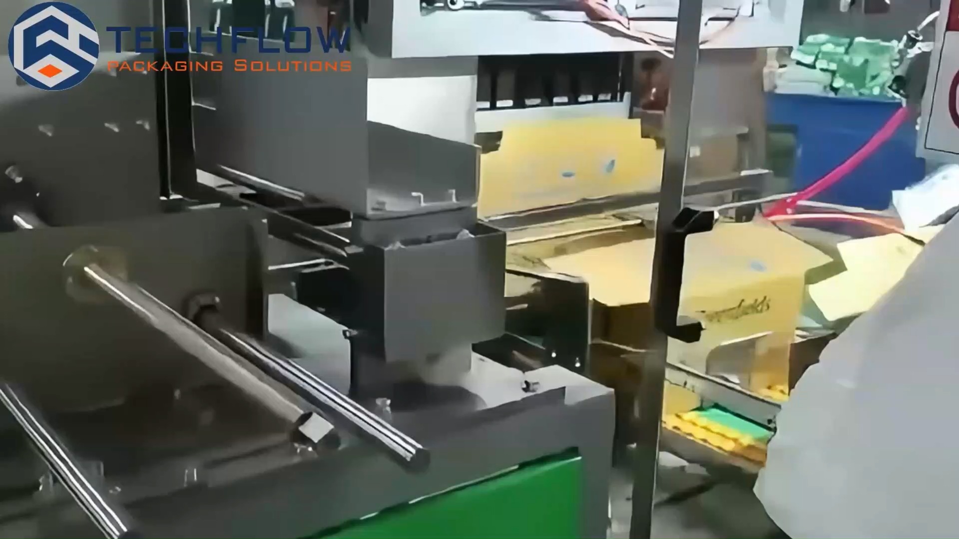 Encaisseuse automatique à distribution par gravité pour emballages alimentaires et boissons 1