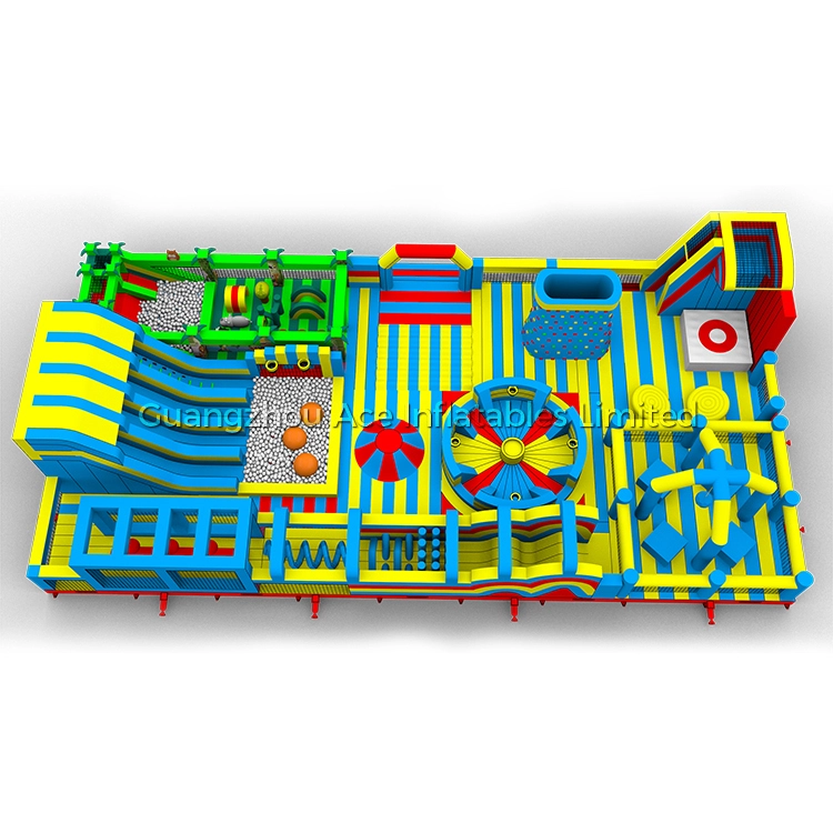 15X30M riesiger aufblasbarer Themenpark für Indoor-Outdoor-Unterhaltung 1