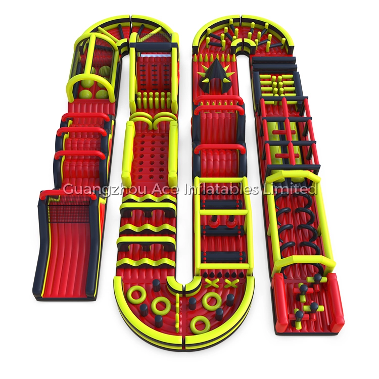 Customized 112m Inflatable Race Fun Run 5K Obstacle Course 1