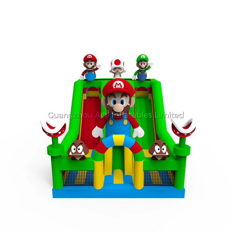 Super Mario inflatable Slide combo castle bounce house playground 1