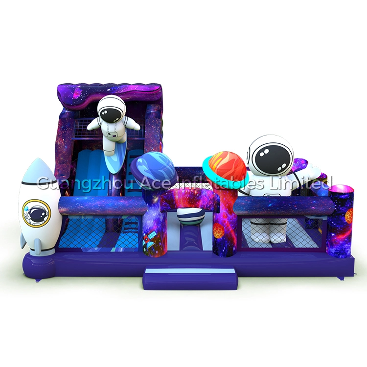 Astronaut space inflatable bouncy jumping castle combo playground 1