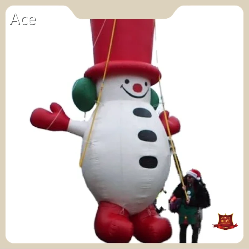 Outdoor Decorative Giant Customized Strong Inflatable Snowman Helium Flying Balloon For Christmas Parade 1