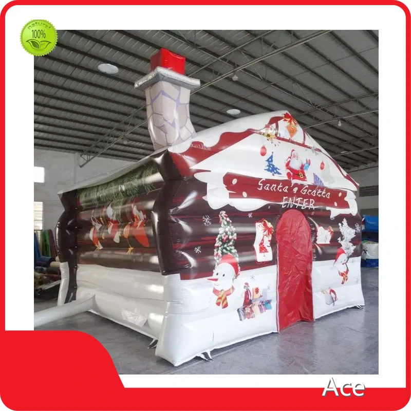 Inflatable Santa's Grotto Inflatable Christmas Igloo Inflatable Christmas House Tent For Sale 1