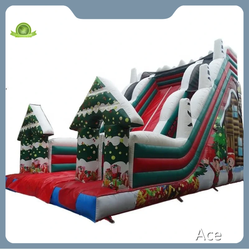 Christmas Inflatable Slide Giant Adult Inflatable Snow Slide Christmas Theme Inflatable Slide 1