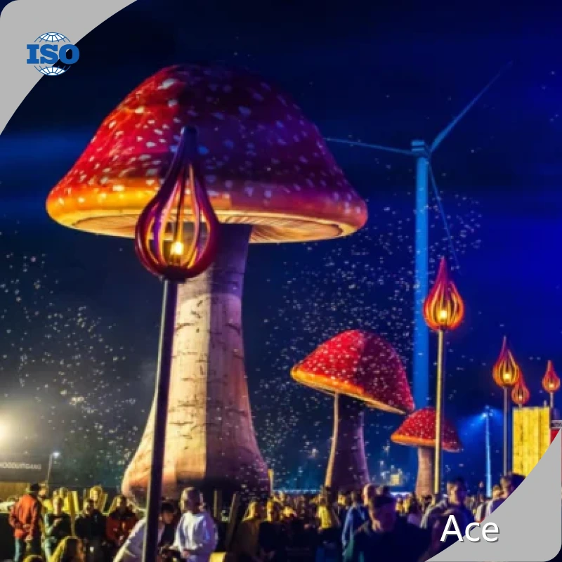 Party Supply Vivid Colorful Giant Inflatable Mushroom With Led Lights For Outdoor Festival Events Outdoor Fun & Sports 1