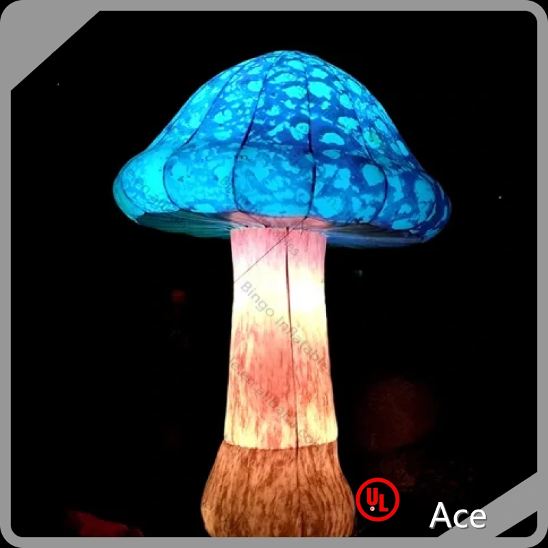 Novel Design Outdoor Big Portable Blow Up Inflatable Mushroom Model With Colorful Led Lighting For Outdoor 1