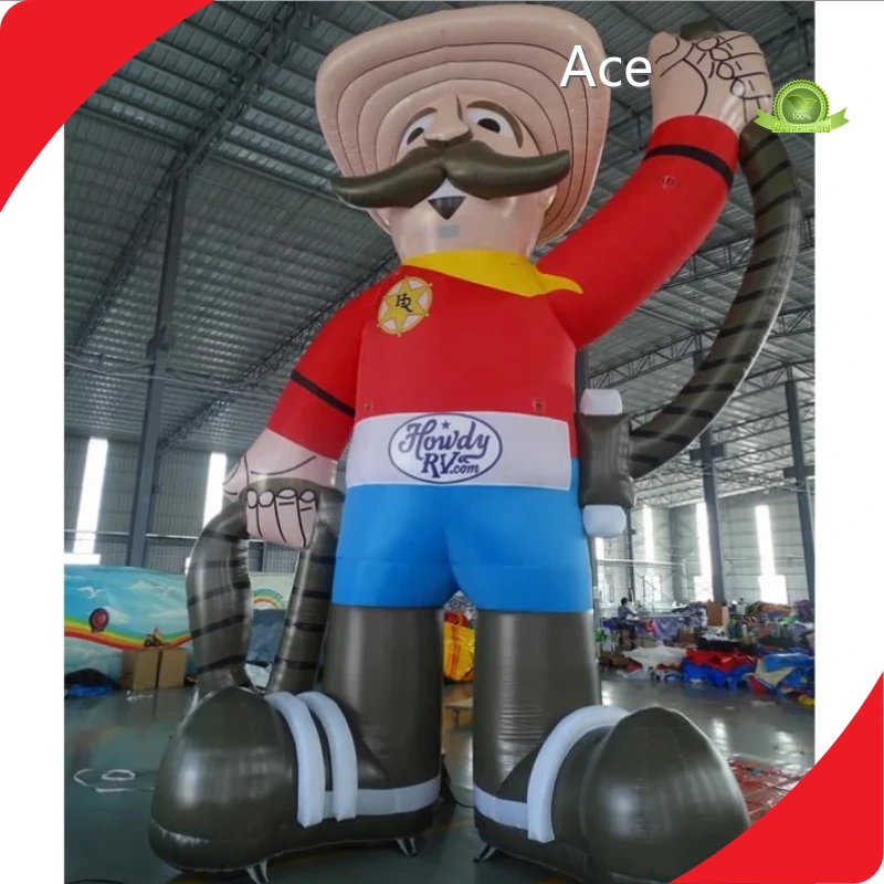 Outdoor Decorative Giant Inflatable Cowboy Model For Advertising Promotion 1
