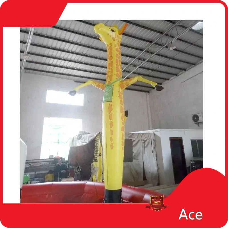 Custom High Quality Decoration Balloon Advertising Use Inflatable Giraffe Tube Man For Advertising 1