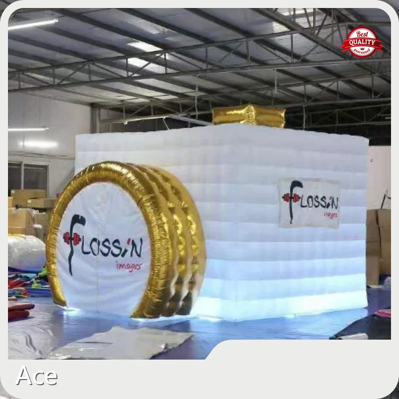 Led Lighting Portable Inflatable Photo Booth With Free Logo Printing For Sale 1