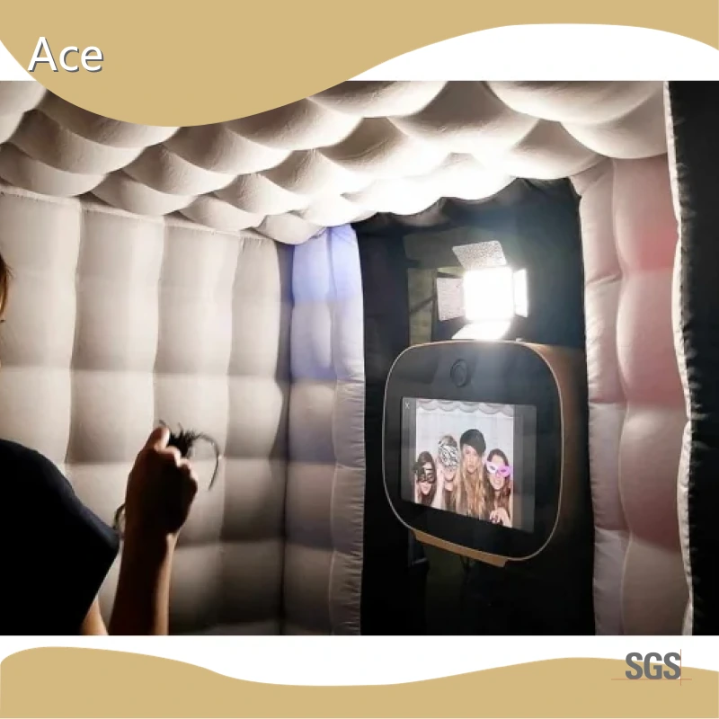 Hot Customized New Design Portable Inflatable Led Light Photo Booth For Sale 1