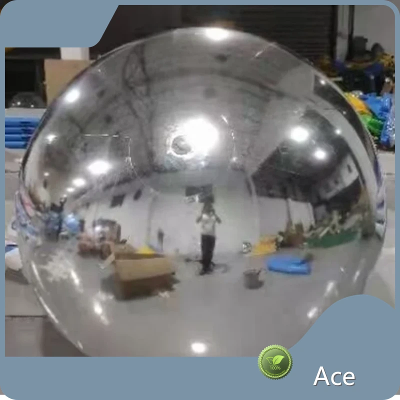 Outdoor Decorative Giant Customized Shiny Inflatable Mirror Ball For Event 1