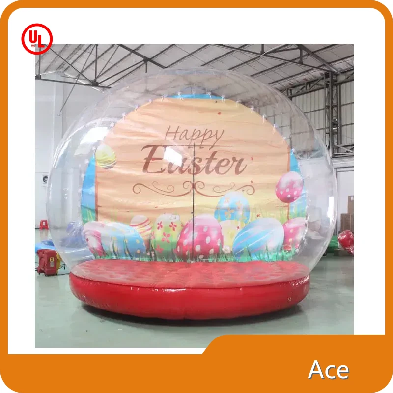 Customize Size Banner Inflatable Snow Globe Transparent Tent For Camping 1