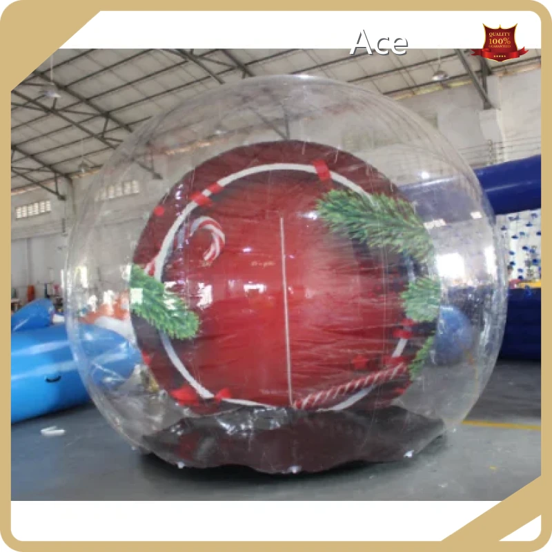 3m High Quality Commercial Inflatable Christmas Snow Globe With Blowing Snow 1