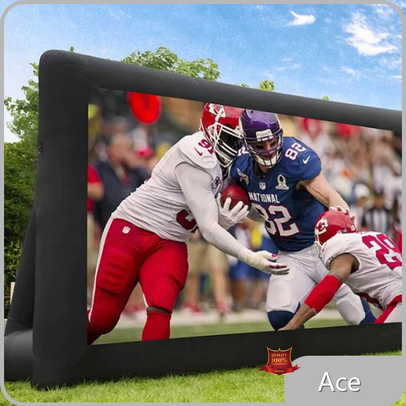 17ft Outdoor Inflatable Movie Screen Inflatable Cinema Screen Movie Projection Play Inflatable Air Screen 1