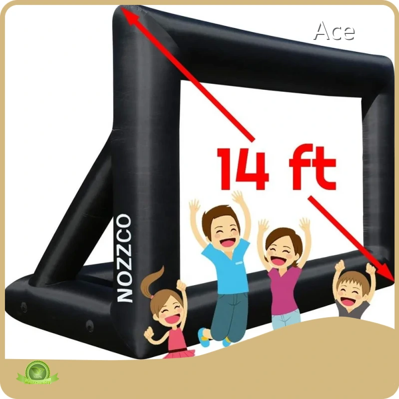 4:3 Size 12 / 13 / 14 / 15 / 16 / 17 / 18 / 20 Feet Outdoor Inflatable Projection Cinema Movie Screen For Sale 1