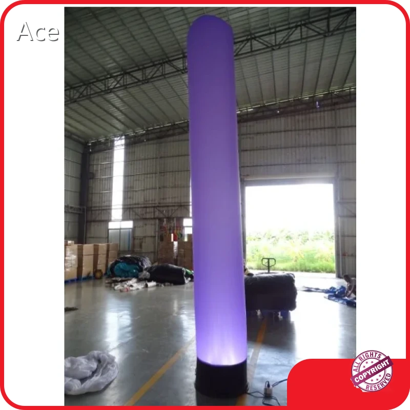 Outdoor Decorative Led Lighting Colorful Led Lighting Giant Inflatable Pillar For Outdoor Stage Decoration 1