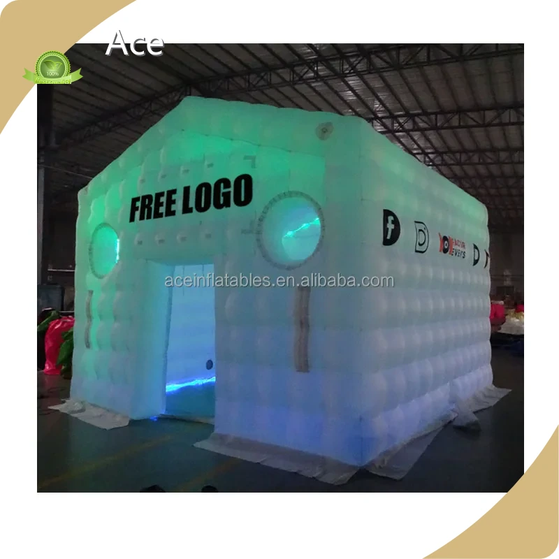 Backyard Giant Big Large White Party Pvc Bar Inflatable-nightclub With Movie Creen Blower Inflatable Nightclub Tent With Light 1