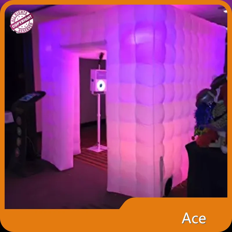 Customized Portable Inflatable Photo Booth With Led Light For Sale 1