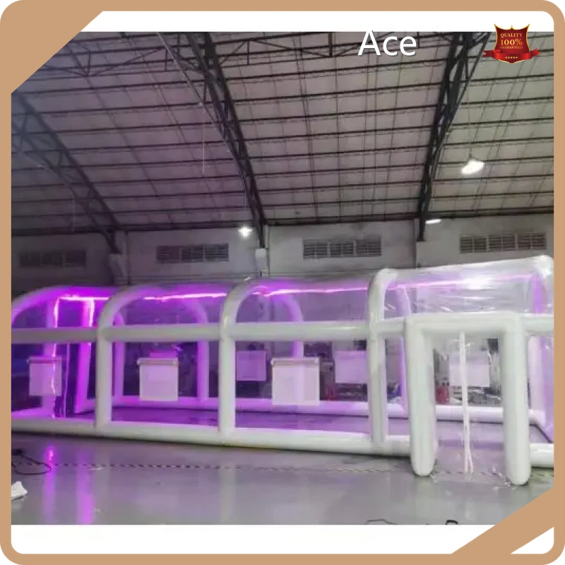 Factory Price Custom Inflatable Led Lighting Tent/ Transparent Inflatable House/ Pool Cover Inflatable Party Tent For Sale 1