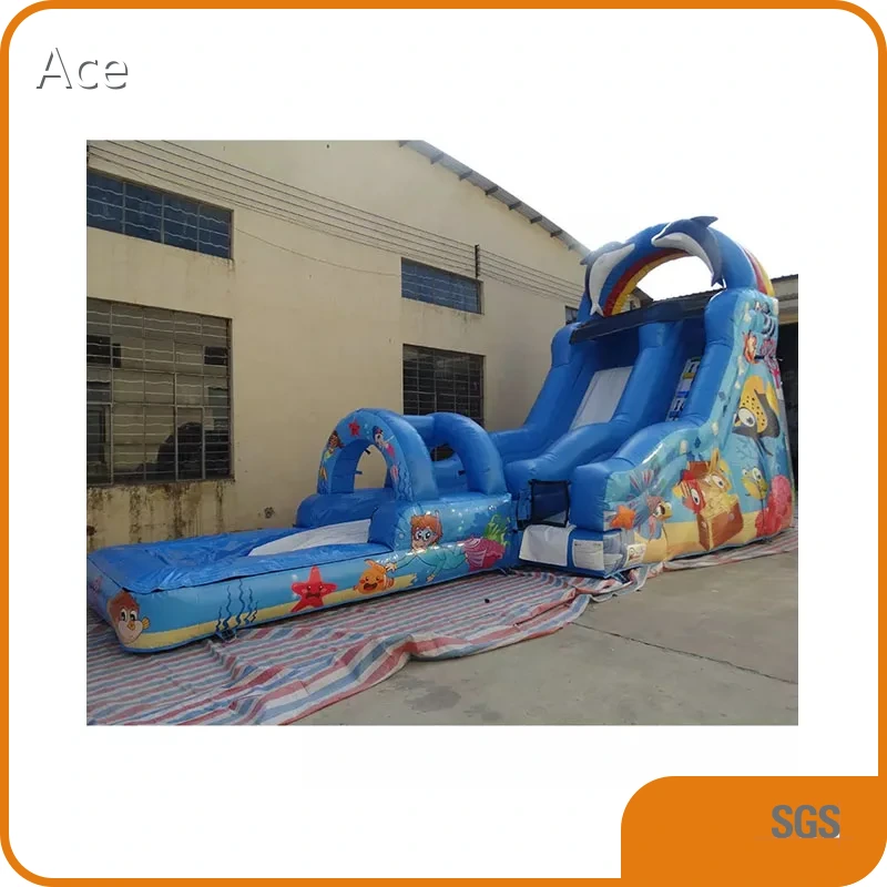 Commercial Ocean Inflatable Water Slide For Sale 1