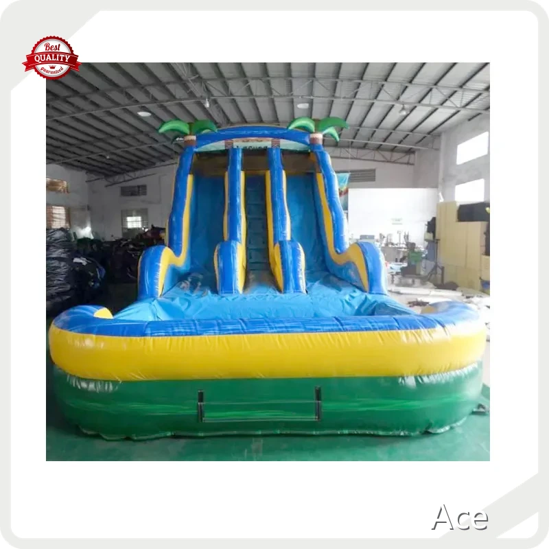 Commercial Jungle Swimming Pool Slide Inflatable 18 Wahoo Water Slide 1