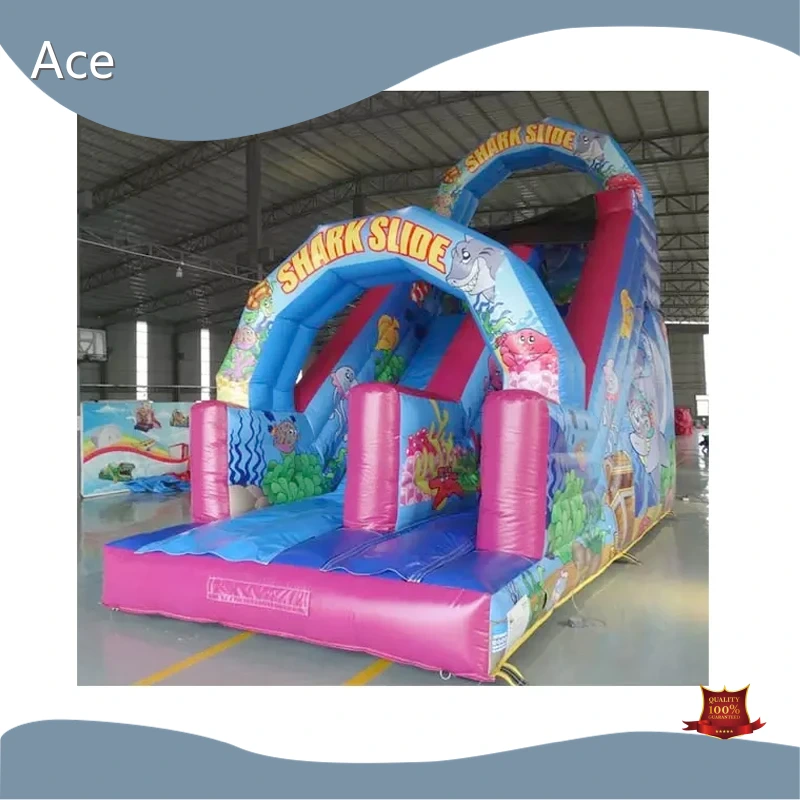 Commercial 21ft Super Shark One Lane Inflatable Dry Slide For Sale 1