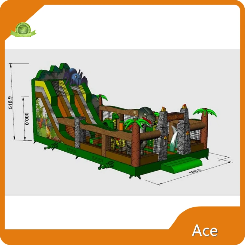Commercial Amusement Park Equipment Inflatable Dragon Slide For Adult 1