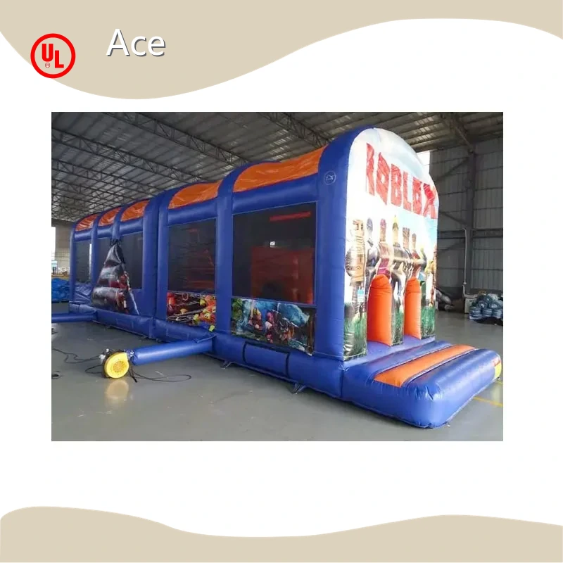 Kids Adult Inflatable Castle With Slide Juegos Inflables Infantil Inflatable Obstacle Course For Sale 1