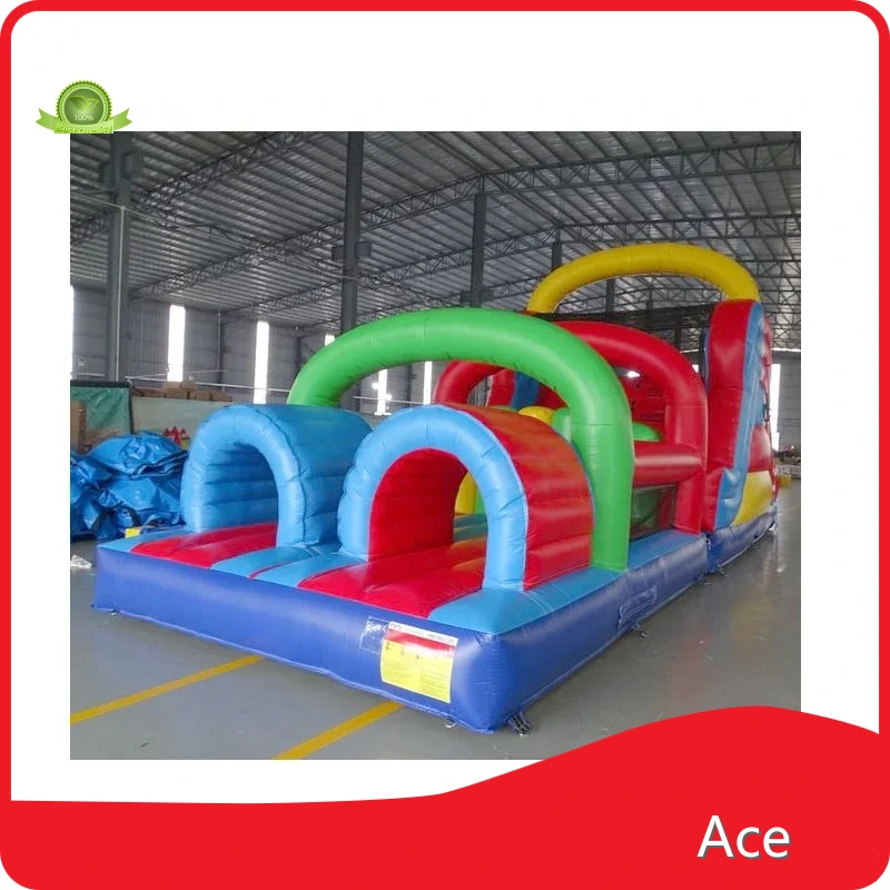 Commercial 40ft Wet And Dry Inflatable Bouncy Castle Slide Inflatable Obstacle Course With Pool For Adult And Kids 1