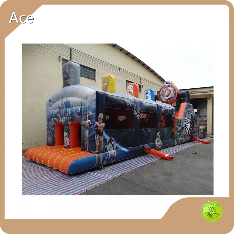 Commercial Outdoor Starwar Inflatable Obstacle Course For Sale 1