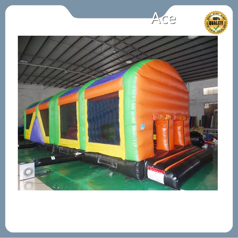 Commercial Colorful Inflatable Obstacle Course For Kids 1