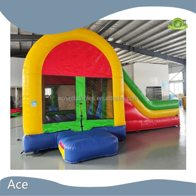 Commercial Inflables-y-brincolin Inflatable Combo With Slide Inflatable Bouncy Castle Colorful Inflatable Jumping Castle 1