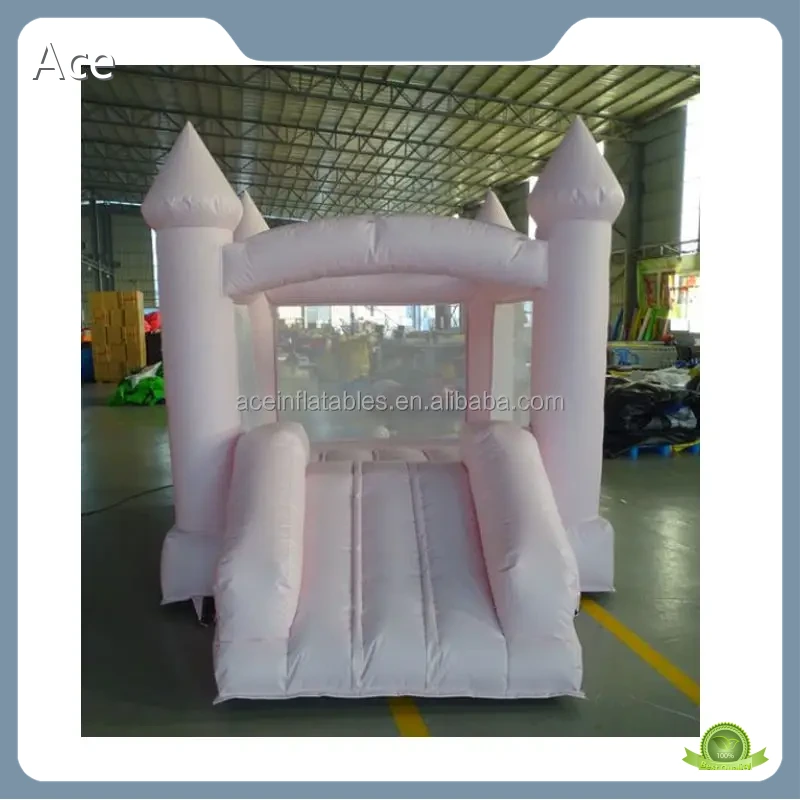 Commercial Inflatable Bouncy Castle Bouncing Castle Small Mini Kids Bounce House Pink Pastel Inflatable Bouncer 1