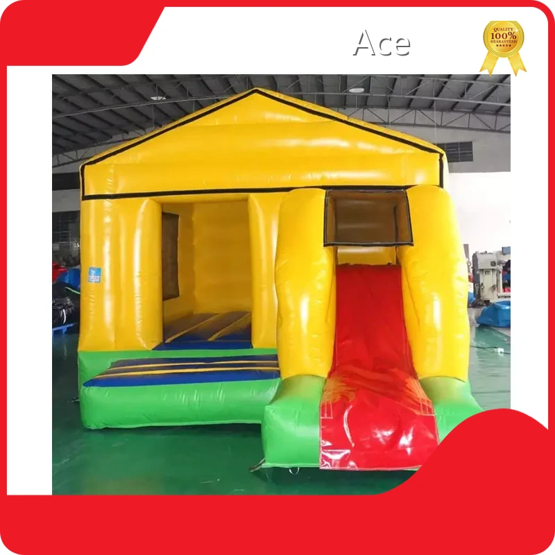 Commercial Yellow Inflatable Combo Bouncer For Sale 1