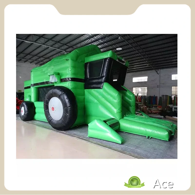 En 14960 Outdoor Commercial Harvester Truck Inflatable Bouncy Castle For Kids 1