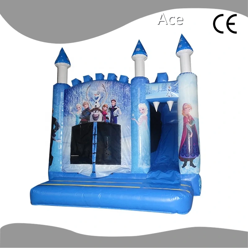 Frozen Inflatable Commercial Bouncer Castle Slide Combo For Sale 1