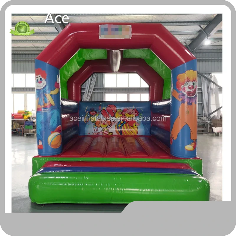 Outdoor Party Rental Equipment Commercial Kids Inflatable Jumping Bouncy Castle Circus Clown Inflatable Bouncer Bounce House 1
