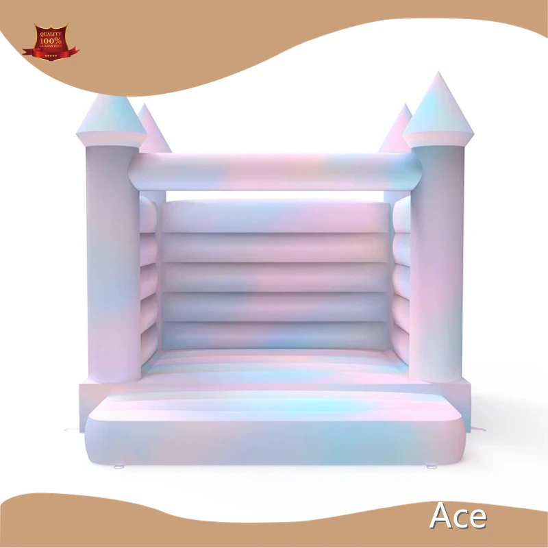 Commercial Tie Dye Toddle Inflatable Jumper Wedding Bounce Castle Bouncy House With Hook 1