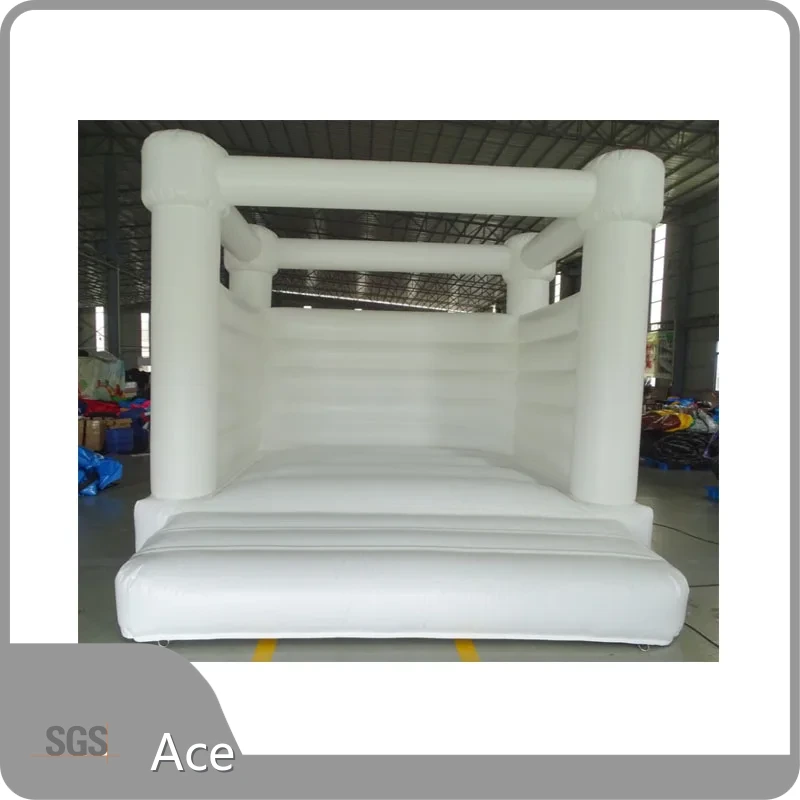 Commercial Wedding Bouncer Jumping Castle Adults Kids Inflatable Bouncy Castle Mini White Bounce House 13 X 13 1