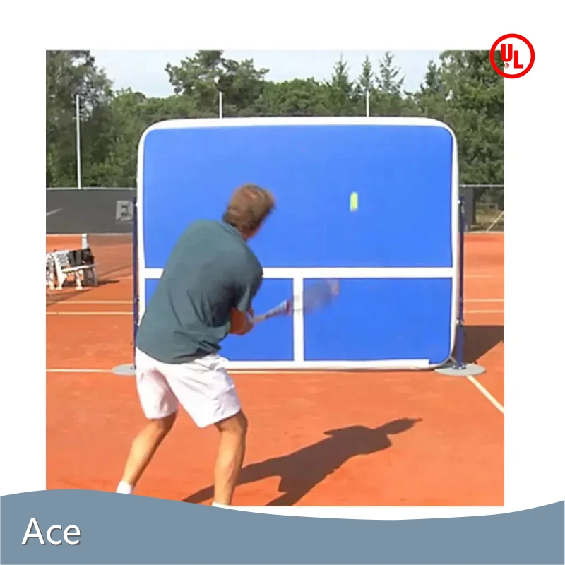 4x2x0.2m Custom Dwf Gymnastics Mat Training Inflatable Air Track Tennis Backboard Hitting Wall For Sale 1