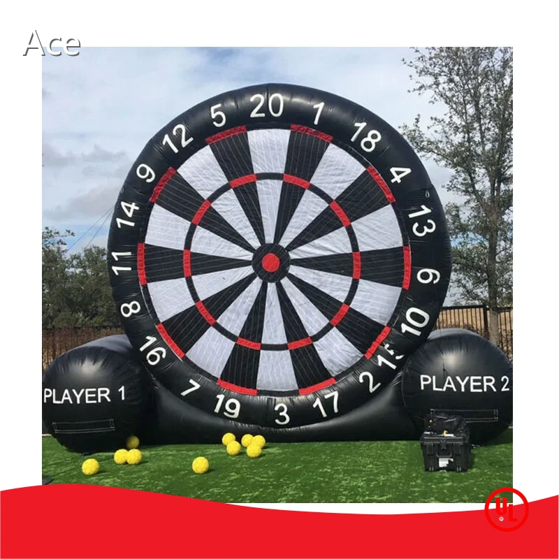 Outdoor 4m Tall Inflatable Football Kick Target Game Inflatable Football Darts Inflatable Soccer Dart Board 1