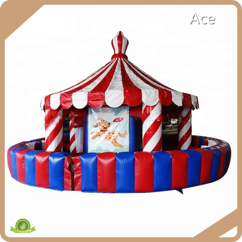 Commercial Customized Inflatable Merry-go-round Bouncy Castles Tent For Kids 1