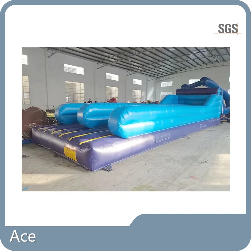 Factory 2 Lanes Inflatable Bungee Run For Kids And Adults Sport Game 1