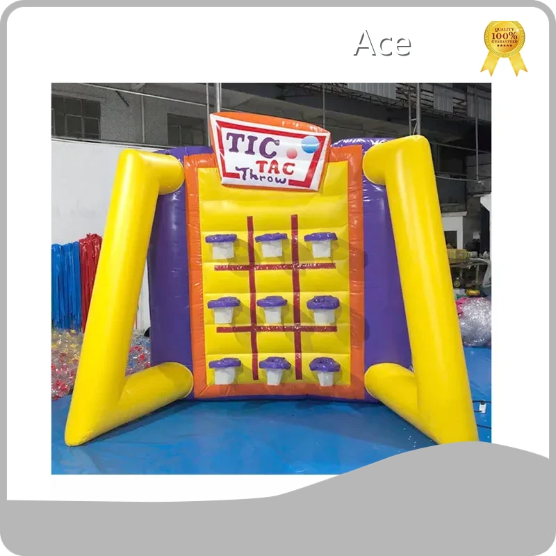 Outdoor Sports Carnival Game Inflatable Tic Tac Ball Hoops For Sale 1