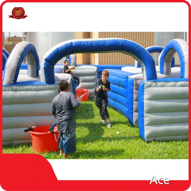 Customized Outdoor Interesting Funny Game Inflatable Water Tag Maze For Kids 1